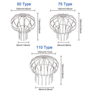 Drain de toit plat Fang en acier inoxydable 304 DN 50/70/100 pour utilisation <span class=keywords><strong>verticale</strong></span> <span class=keywords><strong>ou</strong></span> <span class=keywords><strong>horizontale</strong></span>, blanc pour application au sol - Product Image 3