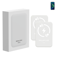Vente en gros de batteries externes magnétiques 5000 10000 mAh, chargeur portable sans fil 5000 mAh compatible avec iPhone