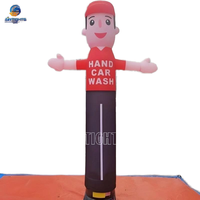 Danseur gonflable agitant d'air de garçon de main de la publicité faite sur commande de 3m de haut pour l'atelier de lavage de voiture
