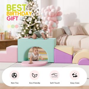 CZFIT - Equipos de Juego de Espuma Suave para Niños, Túnel de Juego Interior Personalizado de Fábrica, Bloques de Escalada para Niños Pequeños - Product Image 4