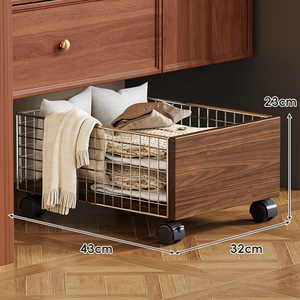 <span class=keywords><strong>Armoire</strong></span> <span class=keywords><strong>de</strong></span> <span class=keywords><strong>salle</strong></span> <span class=keywords><strong>de</strong></span> <span class=keywords><strong>bain</strong></span> en fil <span class=keywords><strong>de</strong></span> fer, simplicité moderne, grande capacité, chariot mobile à roulettes, <span class=keywords><strong>panier</strong></span> à <span class=keywords><strong>linge</strong></span> pour le rangement des vêtements sales - Product Image 6