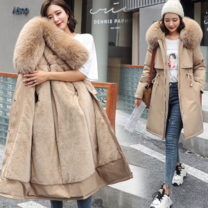 TONGYANG New Hooded <strong>Parkas</strong> <strong>Women's</strong> Thickening Down Cotton Coat Female Long Slim Fur Collar Winter Jacket for <strong>Women</strong>