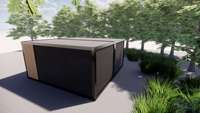 Garage modulaire préfabriqué à montage rapide, conteneur de stockage de voitures isolé avec un design moderne et des couleurs personnalisables pour une utilisation en parking