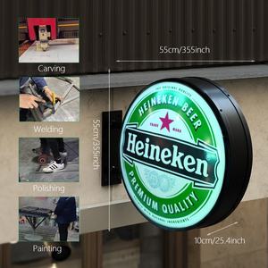 Livraison rapide panneau lumineux led extérieur boîte lumineuse au néon sans fil personnalisée panneaux publicitaires éclairage de magasin LED - Product Image 2