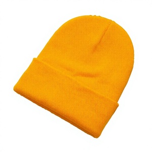 Gorros unisex personalizados al por mayor con parches tejidos y estilo de punto con dobladillo para tiendas en línea estadounidenses con MOQ bajo - Product Image 1