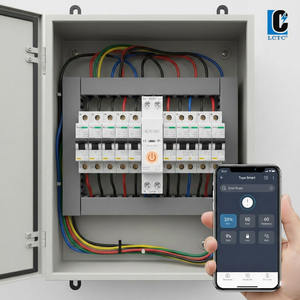 Disjoncteur intelligent LCTC Tuya 1-63A sur rail DIN avec minuterie sans fil, surveillance de la <span class=keywords><strong>tension</strong></span> et du courant pour la maison et l'automatisation - Product Image 6