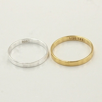 Bagues plates en or 14 carats pour femmes, bijoux fantaisie, cadeau, idéales pour les fêtes, composants de bijouterie DIY