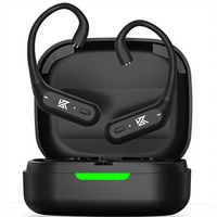 Auriculares Intrauditivos Inalámbricos Bawjog KZ XZ10 con Adaptador de Gancho para la Oreja, Compatibles con AptX Codec 5.3, Cancelación de Ruido de 72H
