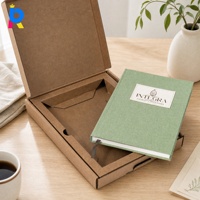 Cuaderno Personalizable de Tela con Marca, Tapa Dura de Lino A5, Impresión Digital para Regalo Corporativo, Papel Sostenible