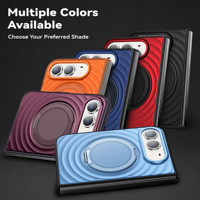Accessoires de téléphone tendance : Coque miroir avec béquille et motif vague pour iPhone 18 17 16 15 14 13 Pro