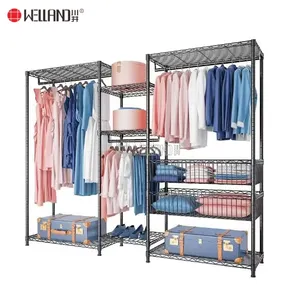NSF Approval Chinese Supplier New Fashion Household Easy Assemble Home Metal Garment Wire Rack