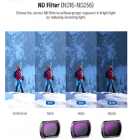 Kit de 4 filtres ND magnétiques FL-P5 pour DJI Osmo Pocket 3, Pocket 4, Xtra, Muse – Multi-couches, réduction de la lumière pour caméra vidéo portable
