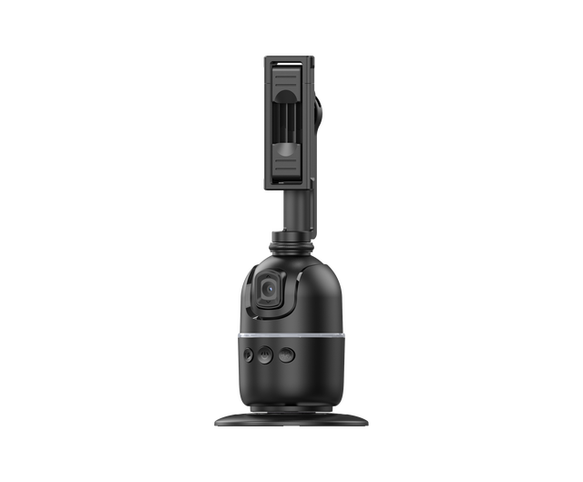 AI Facial Recognition 360 Automatic Rotation Tracking Pan Tilt Gimbal Built-in Selfie Stick No APP Compatible Mobile Phone
