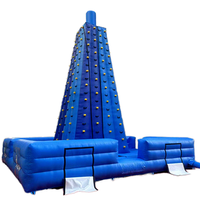 Structure de jeu gonflable géante en PVC pour l'aventure en plein air : mur d'escalade et toboggan pour enfants, adolescents et parcs