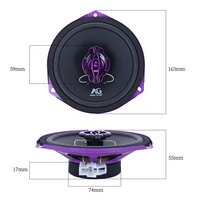 Par de modificación de audio de coche de bocina coaxial de 6,5 pulgadas al por mayor de diseño de altavoz de bocina triangular de aluminio