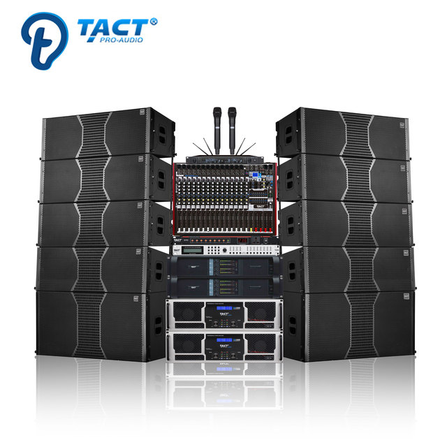 Line Array Sound System 2 Way Dual 12 Inch Neodymium Line Array Powered Outdoor Stage Performance Line Array Speaker System