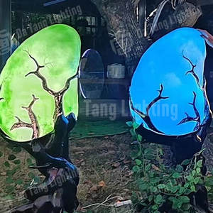 Lampes décoratives en forme de haricot Chia pour extérieur, IP65, pour événements festifs, parcs, jardins et aménagements paysagers - Product Image 3