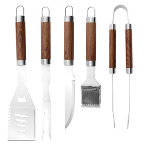 Juego de 33 Utensilios para Parrilla de Acero Inoxidable, Espátula, Tenedores, Brochetas con Bolsa de Transporte, Herramientas Multiusos para Barbacoa, Kit de Cocina Resistente para Exteriores - Product Image 3