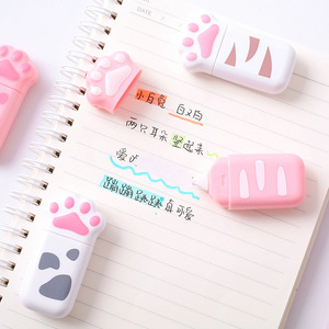 Nastro Correttore Portatile Mini a Forma di Zampa di Gatto GF Cartoon, 5mm*6m, Nastro Gomma Kawaii Piccolo per Forniture Scolastiche Studenti - Product Image 3