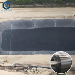 Géomembrane HDPE lisse pour piscines agricoles en Indonésie, noire, pour l'élevage de poissons - Product Image 3