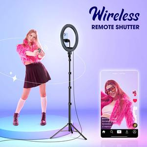 Anneau Lumineux de 18 Pouces, Anneau Lumineux Selfie Équipé d'un Trépied de 2,1 Mètres pour le <span class=keywords><strong>Streaming</strong></span> en Direct, Idéal pour la Diffusion Vidéo en Direct - Product Image 6