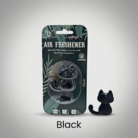 Diffuseur de parfum pour grille d'aération de voiture, pendentif chat, désodorisant longue durée, parfum rafraîchissant, en PVC, diffuseur solide