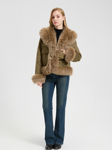 Giacca Invernale in Piuma d'Oca <span class=keywords><strong>con</strong></span> Collo in <span class=keywords><strong>Pelliccia</strong></span> di <span class=keywords><strong>Volpe</strong></span> QC25085 - Product Image 4