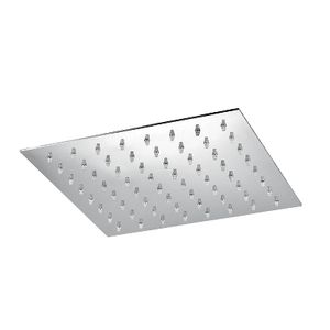 Cabezal de ducha cuadrado extra plano de 250 x 250 mm, tipo lluvia, para montaje en techo - Product Image 1