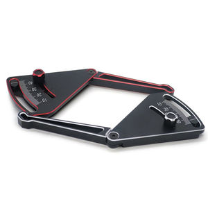 Ysido RC ไม้บรรทัดปรับความสูงได้และขอบล้อ Camber 10-45mm Ride HEIGHT Gauge สีดำสีแดง - Product Image 3