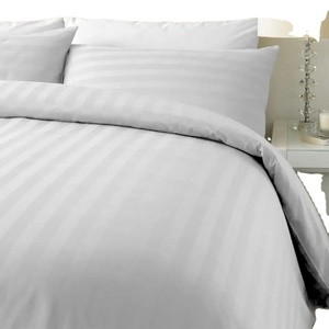 Bộ ga trải giường khách sạn Queen Size 3cm sọc 300T, 100% cotton, gồm ga trải giường và vỏ gối - Product Image 2