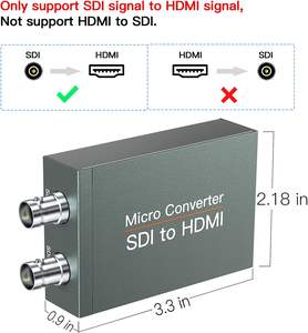 Convertidor SYONG SDI a HDMI con Salida de <span class=keywords><strong>Bucle</strong></span> SDI, Convertidor de <span class=keywords><strong>Video</strong></span> y Audio HD-SDI/3G-SDI/SD-SDI a HDMI de 1080p, Adaptador de BNC a HDMI - Product Image 4