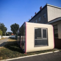 Casa Prefabricada Modular de Lujo 2026, Totalmente Equipada, Estilo Cabaña Apple, Casa Móvil para Campamento