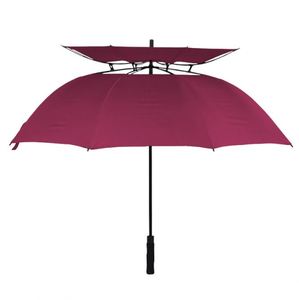 Parapluie de golf automatique double couche 30 pouces en pongee, grand parapluie droit pour l'extérieur - Product Image 1