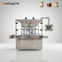 Machine de remplissage alimentaire Bottlinglife pour bouteilles de miel et de beurre de cacahuète de 250g et 500g, conception anti-goutte, fabriquée en Chine