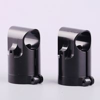 Konektor Tee Bentuk-T dari Paduan Aluminium CZ D25mm ke 16mm, Penjepit Klem Konektor Tiga Arah untuk Tabung Karbon Tripod, untuk RC Plant UAV