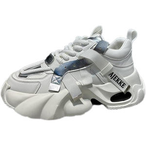 Chaussures décontractées haut de gamme tendance pour hommes, baskets de sport basses pour le printemps, rehaussantes, à semelle épaisse et respirantes pour la marche - Product Image 5