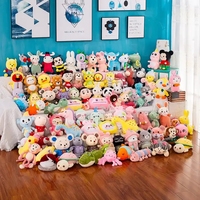 Mini porte-clés en peluche de 7-10 cm et 12-15 cm, jouets en peluche de 3-4 pouces, jouets pour machines à griffes, poupées en peluche