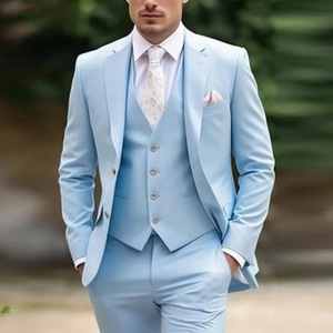 Completo Tre Pezzi Elegante per Occasioni Formali, Abbigliamento Raffinato su Misura per Gentiluomini, Perfetto per Affari e Banchetti - Product Image 4