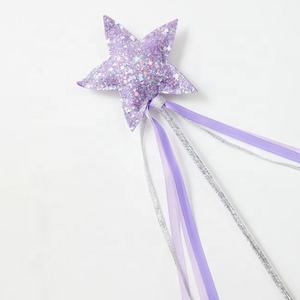 Venta al por Mayor de Varitas de Hadas Personalizadas con Lentejuelas, Diseño de Estrella de Cinco Puntas y Calabaza, Varita Mágica Hecha a Mano para Fiestas de Halloween - Product Image 2