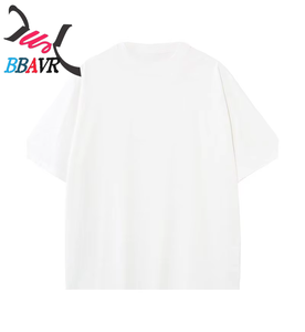 Cotton Crew Neck Short Sleeve Men's T-shirt <b>Plus</b> <b>Size</b> Loose Trend T-shirt Dropped-shoulder T-shirt - Product Image 2
