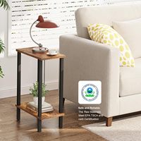 Vente chaude Moderne Canapé Étroit Table D'appoint Petit Espace Table Basse Rack De Stockage Table De Chevet Usine En Gros Console