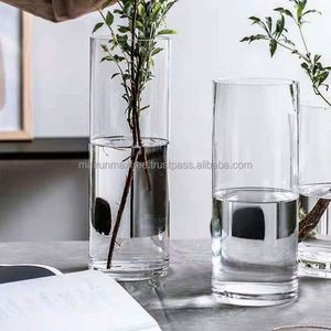 Jarrón de Vidrio Cilíndrico Alto, Moderno, Transparente, de Alta Calidad, para Decoración del Hogar, en Caja Individual, Precio de Fábrica al por Mayor - Product Image 5