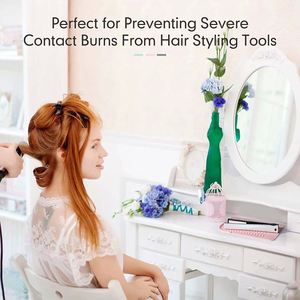Heat Resistant <b>Silicone</b> Heat Mat for Curling Irons, Hair Straighteners, Curler Dispensers & Hair Styling <b>Tools</b> - Product Image 4