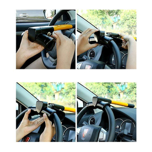 Blocca Volante Auto a T, Blocco Antifurto Regolabile per Auto, Dispositivo Antifurto per Volante Auto - Product Image 5