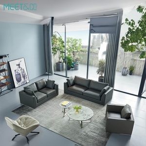 Modern High Quality Muebles De Oficina Leather Executive Office <b>Sofa</b> Set PU Material Living Room <b>Sofas</b> Massage Bedroom Visitor - Product Image 3