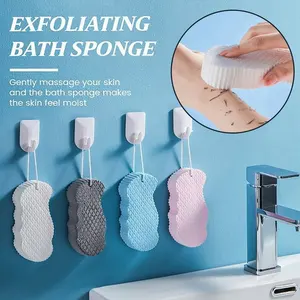 Exfoliante mềm xốp cơ thể Scrubber tắm tẩy tế bào chết chà bọt biển tắm bàn chải cơ thể da sạch da chết loại bỏ