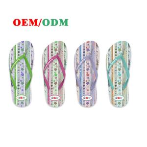 รองเท้าแตะผู้หญิง Nicecin ลายพิมพ์ดอกไม้ Paisley แบบกำหนดเอง รองเท้าแตะชายหาดแบบนุ่ม EVA รองเท้าแตะฤดูร้อน OEM ODM - Product Image 3