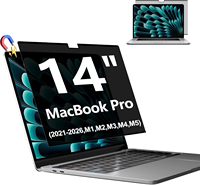 Film de protection magnétique anti-espion LX Tech pour MacBook Pro 14,2 pouces (2021-2026 M1/M2/M3/M4/M5) en PET souple, protection de confidentialité à 360°, 2D Radian 0,25 mm