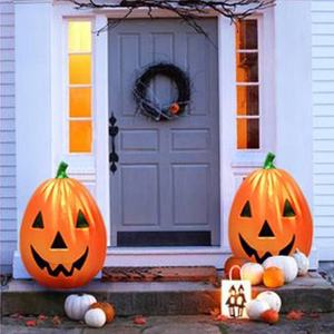 Decoración de Halloween al aire libre estatua grande de calabaza de fibra de vidrio - Product Image 2