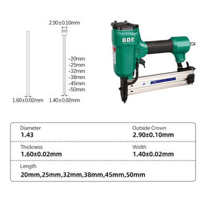 <span class=keywords><strong>Clavadora</strong></span> neumática 16GA T50 Brad Pistola de clavos para construcción de techos de marco de madera con gatillo de seguridad - Product Image 3
